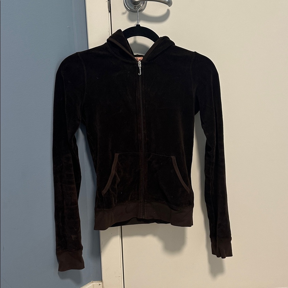 JUICY COUTURE ZIP-UP SWEATER